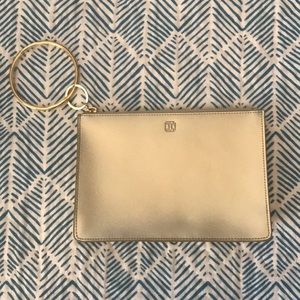 Overture Gold Large Leather Card Case Wris…